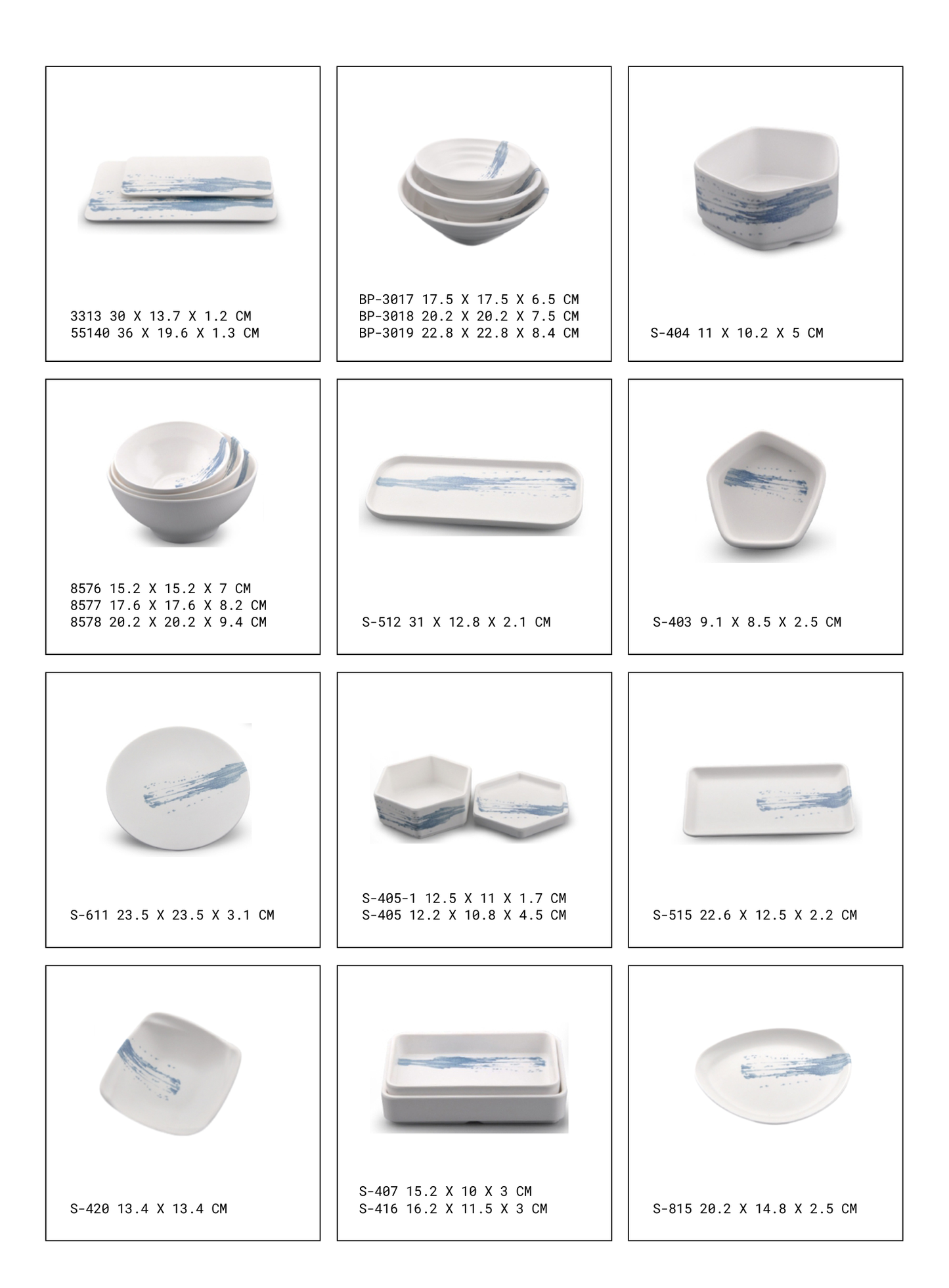 Dinnerware Inkwell Azure Series