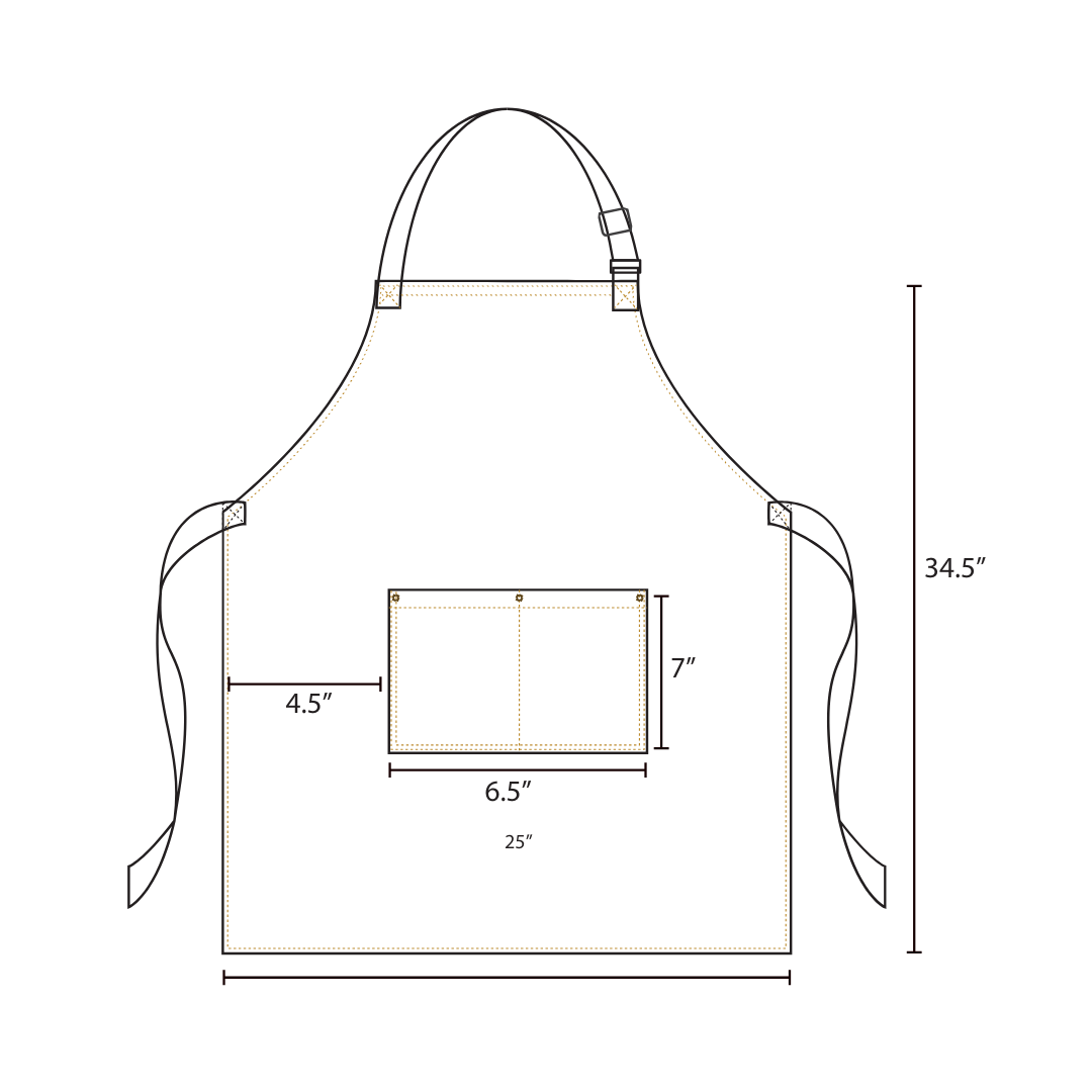 Noah Denim Bib Apron