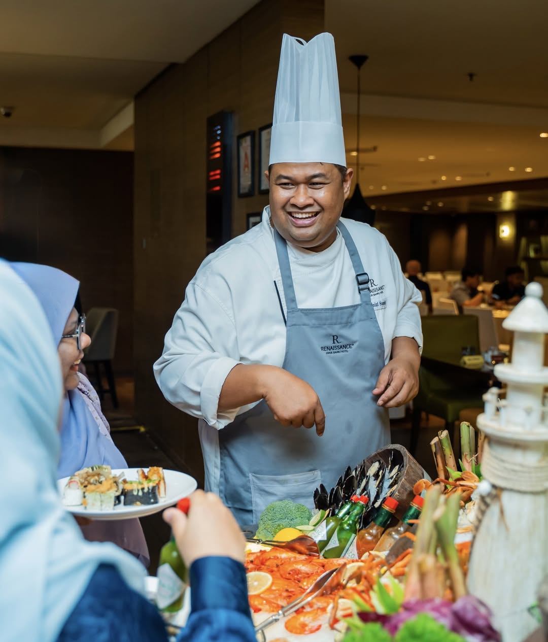 Renaissance Hotel Johor Bahru Grey Bib Apron