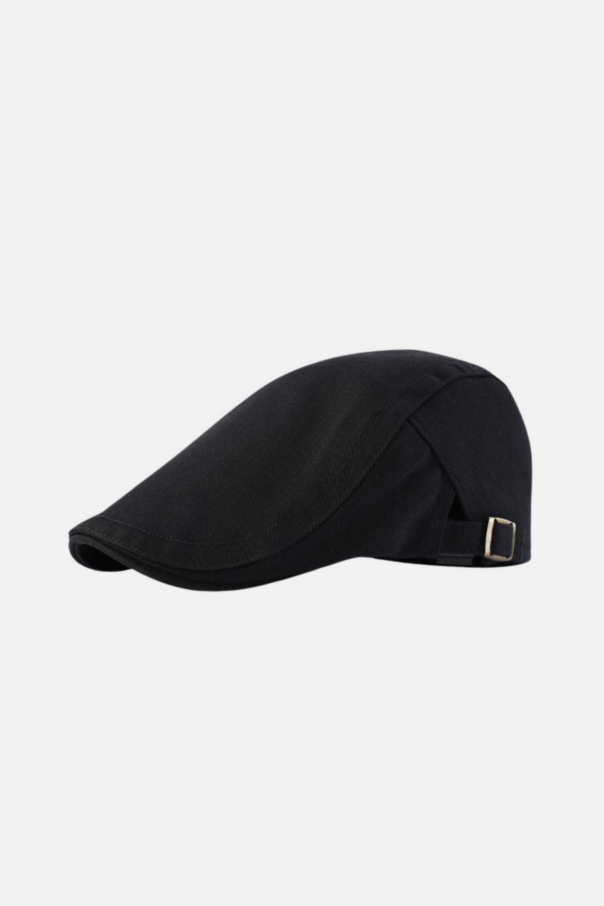 Ragon Cotton Flat Cap Black