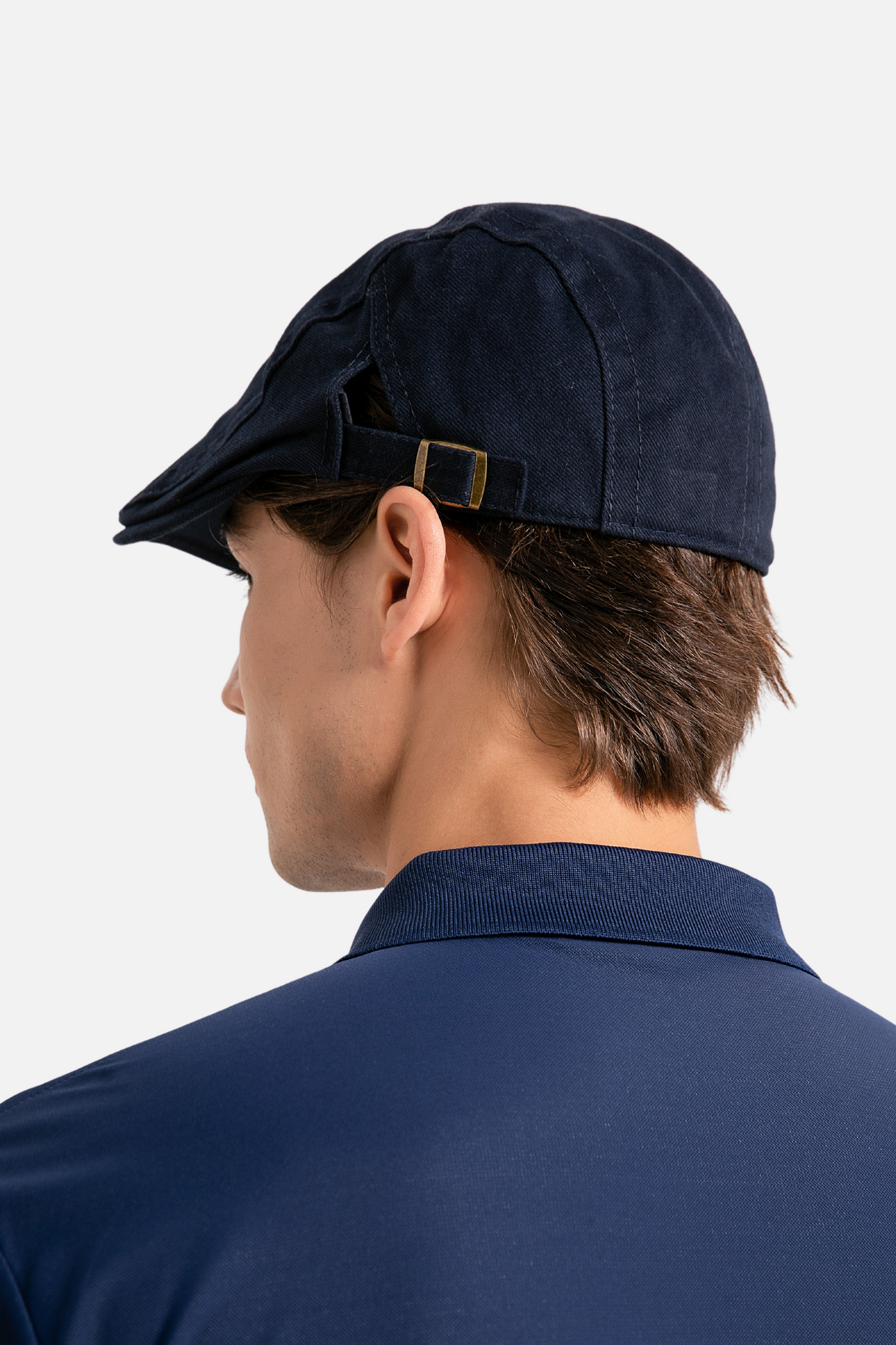 Ragon Cotton Flat Cap Navy Blue