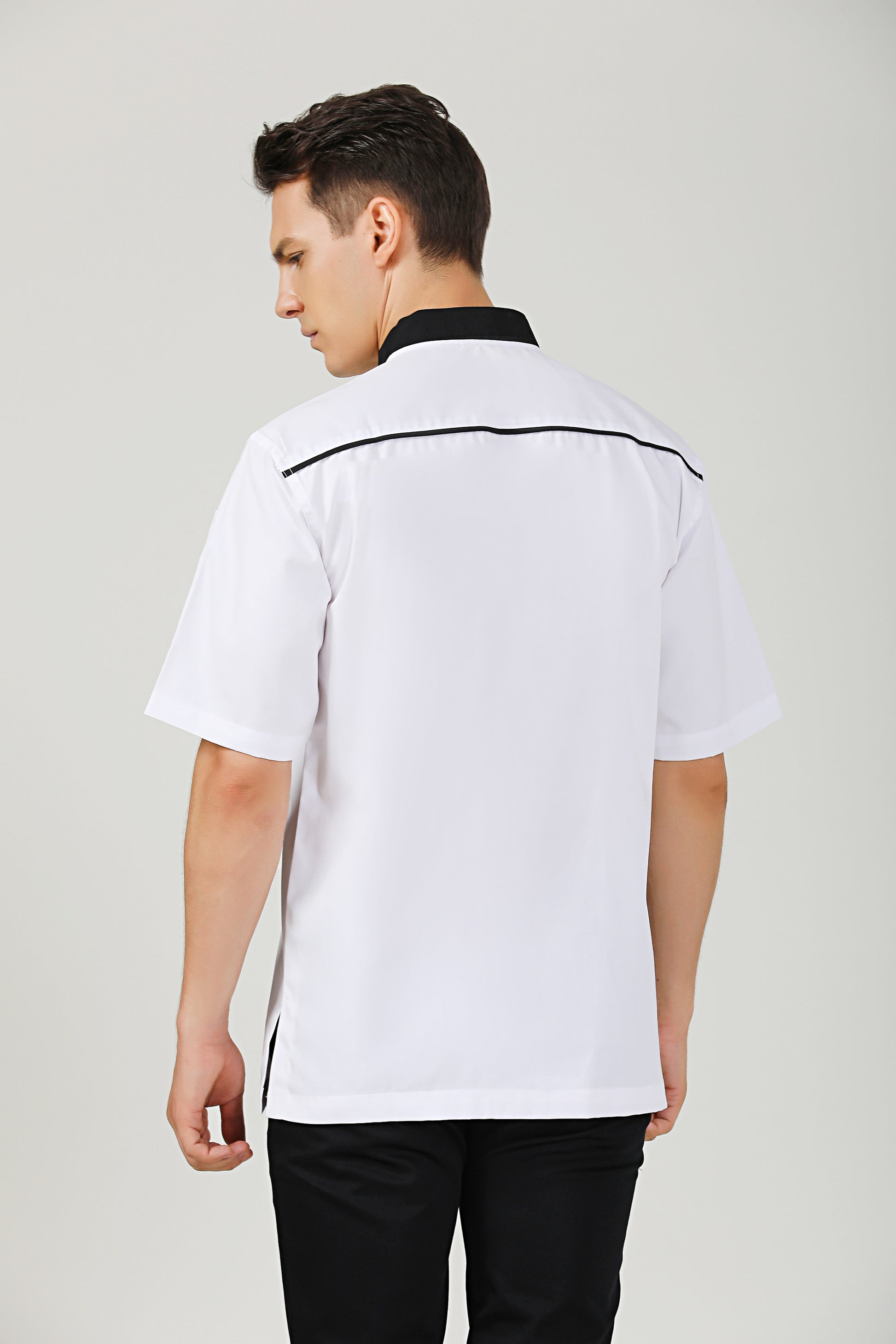 Willow Short Sleeve White Chef Jacket