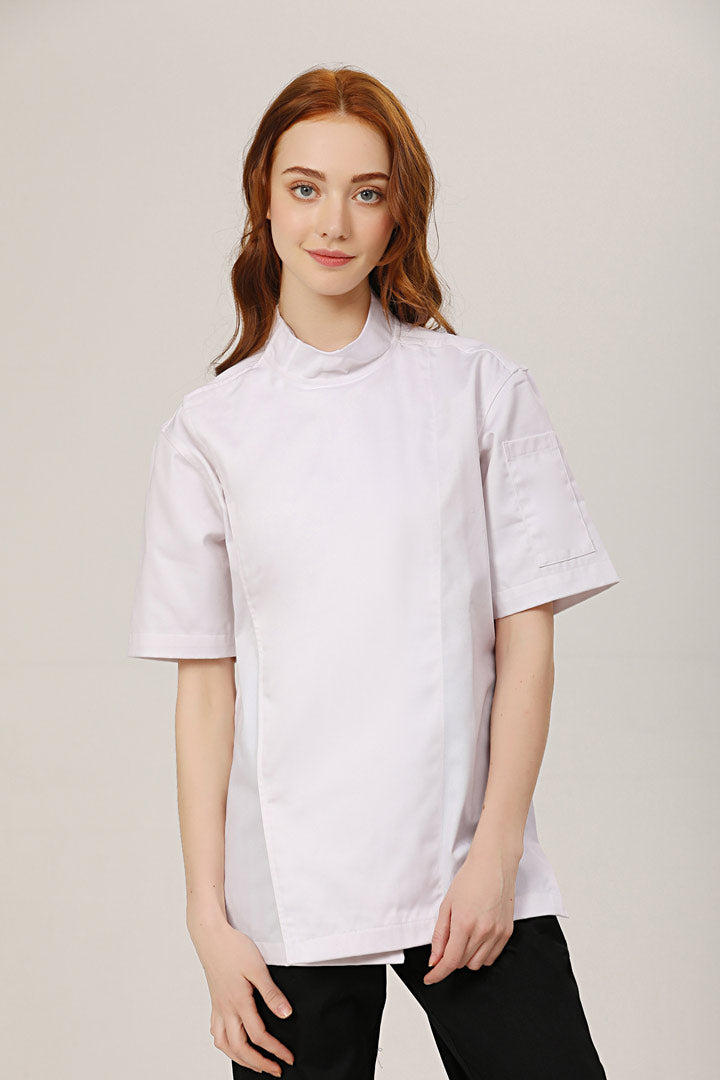 Cobe White Chef Jacket, Short Sleeve