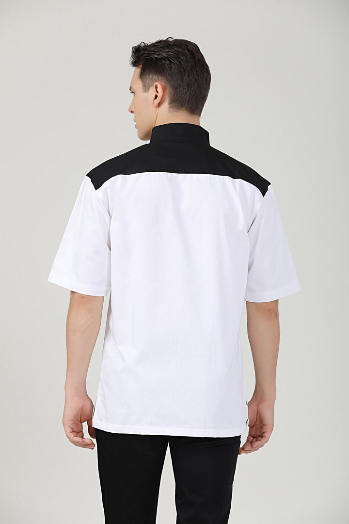 Milettia White Chef Jacket, Short Sleeve