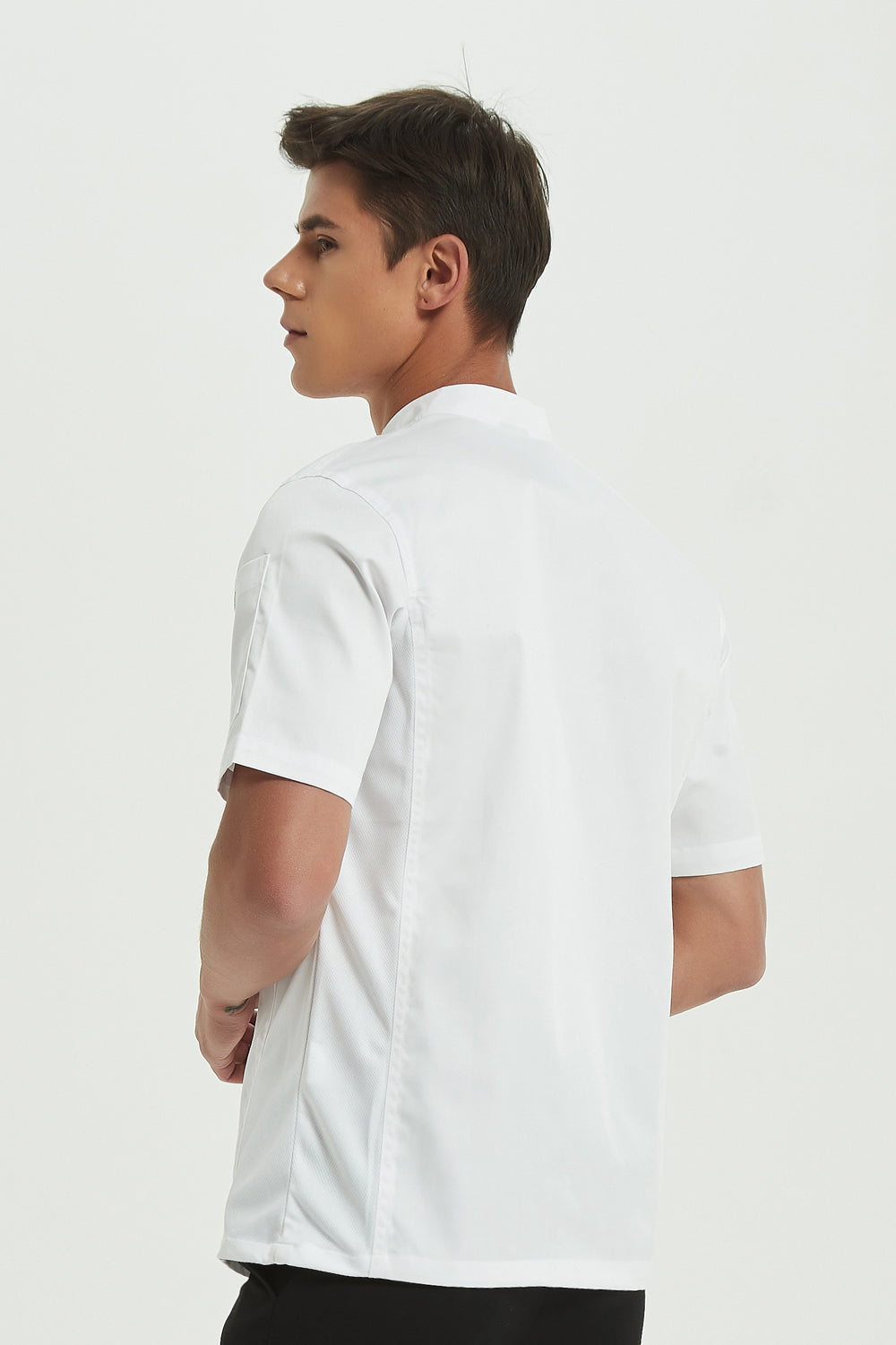 Mint Chef Jacket Short Sleeve with Dri-fit