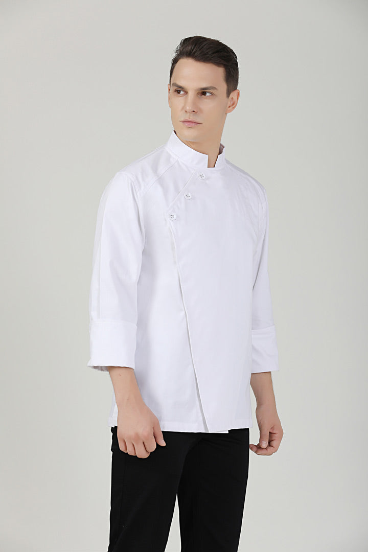 Pine White Chef Jacket, Long Sleeve