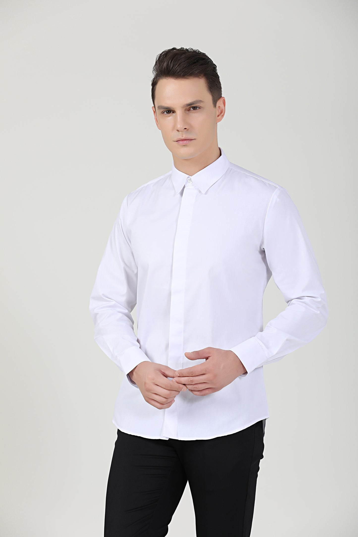 Service Shirt Long Sleeve White Unisex