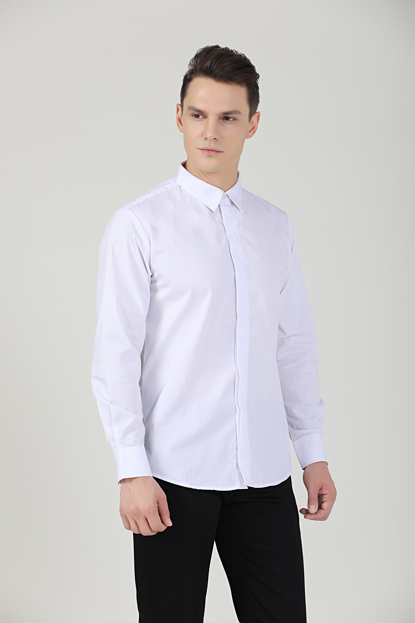 Service Shirt Long Sleeve White Unisex