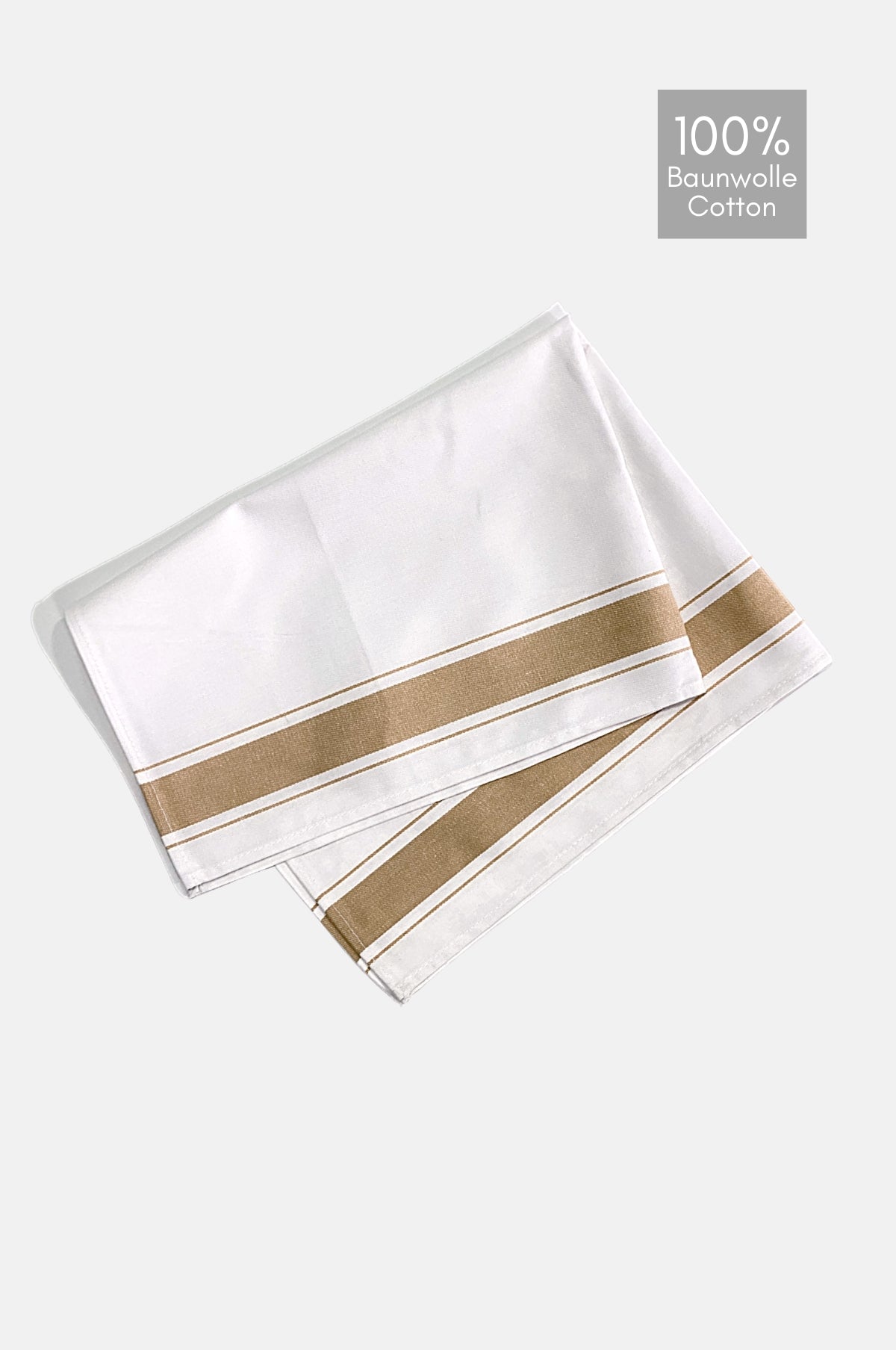 Thin Stripes Kitchen Towel Brown
