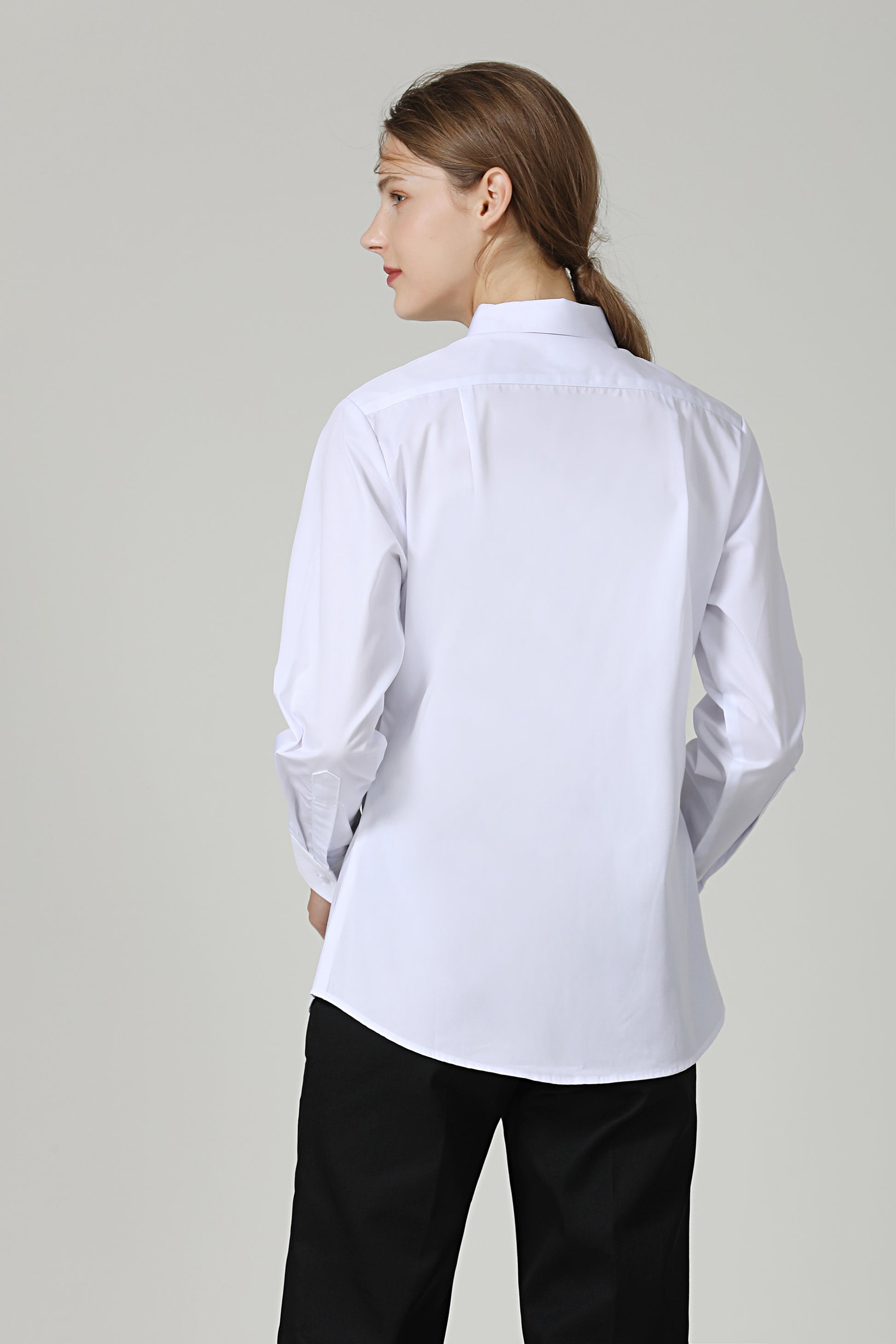 White Female Service Shirt